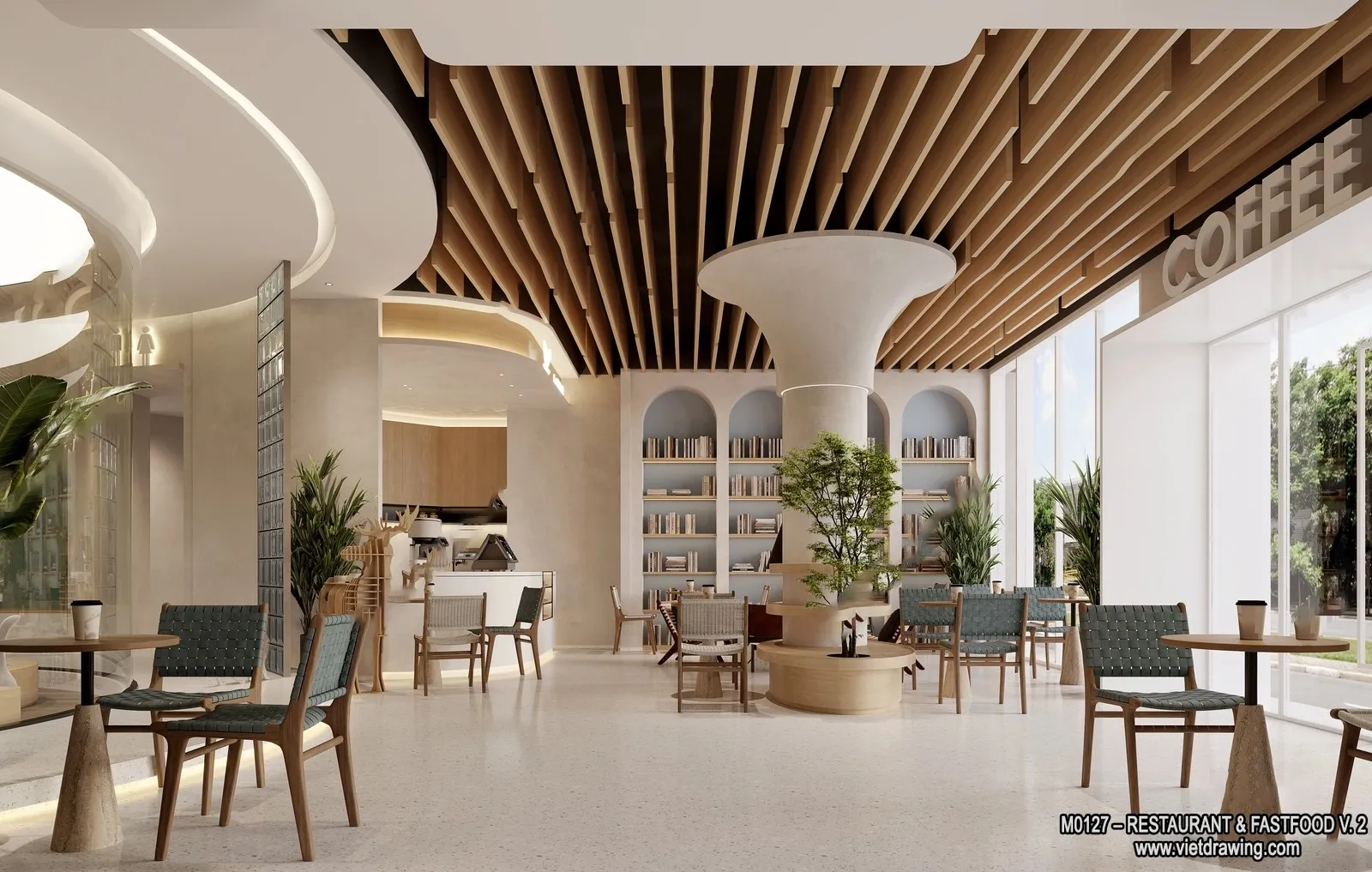 Restaurant - Fastfood - 3D Interior Scenes - 125