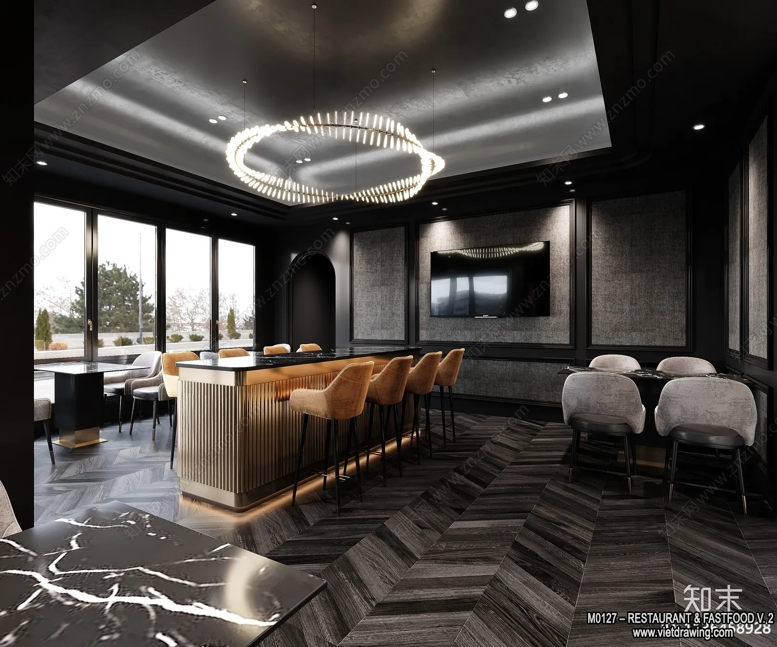 Restaurant - Fastfood - 3D Interior Scenes - 131