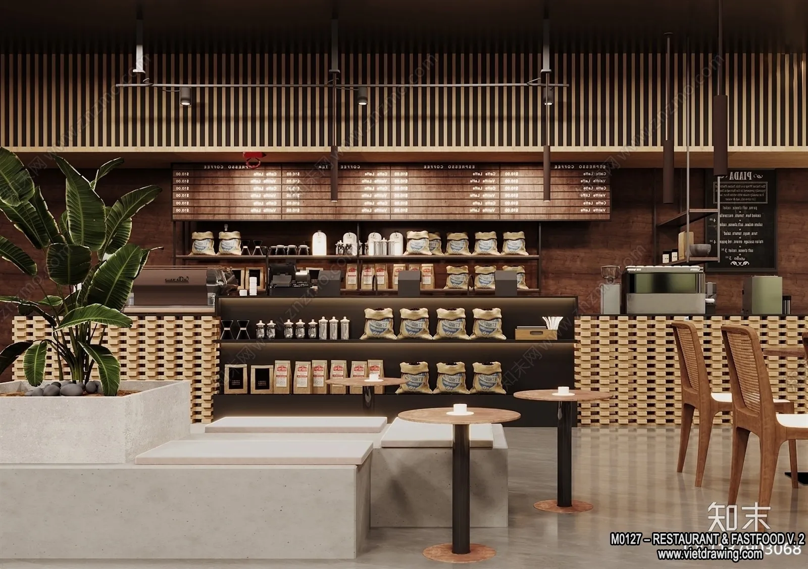 Restaurant - Fastfood - 3D Interior Scenes - 133