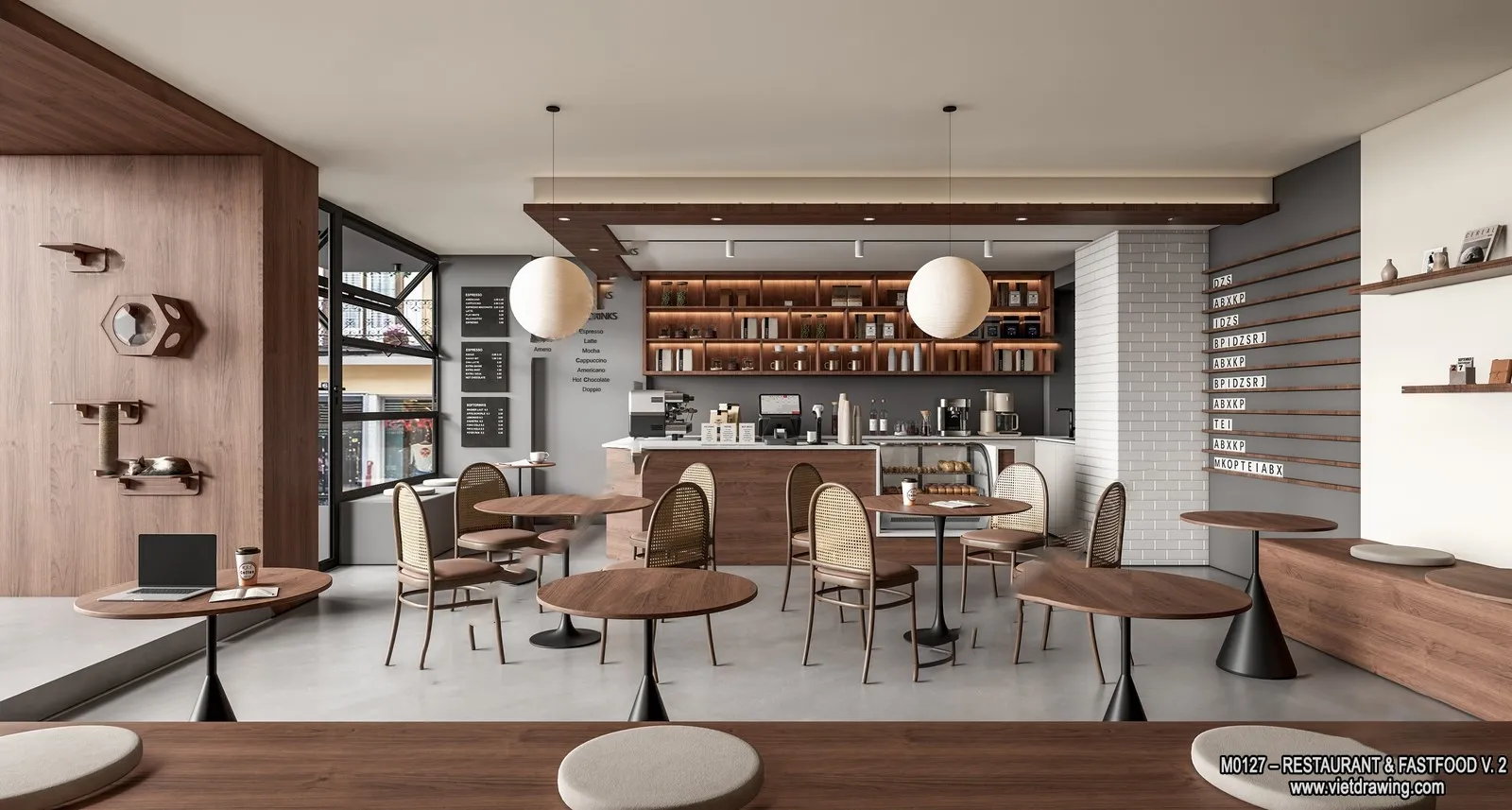 Restaurant - Fastfood - 3D Interior Scenes - 134