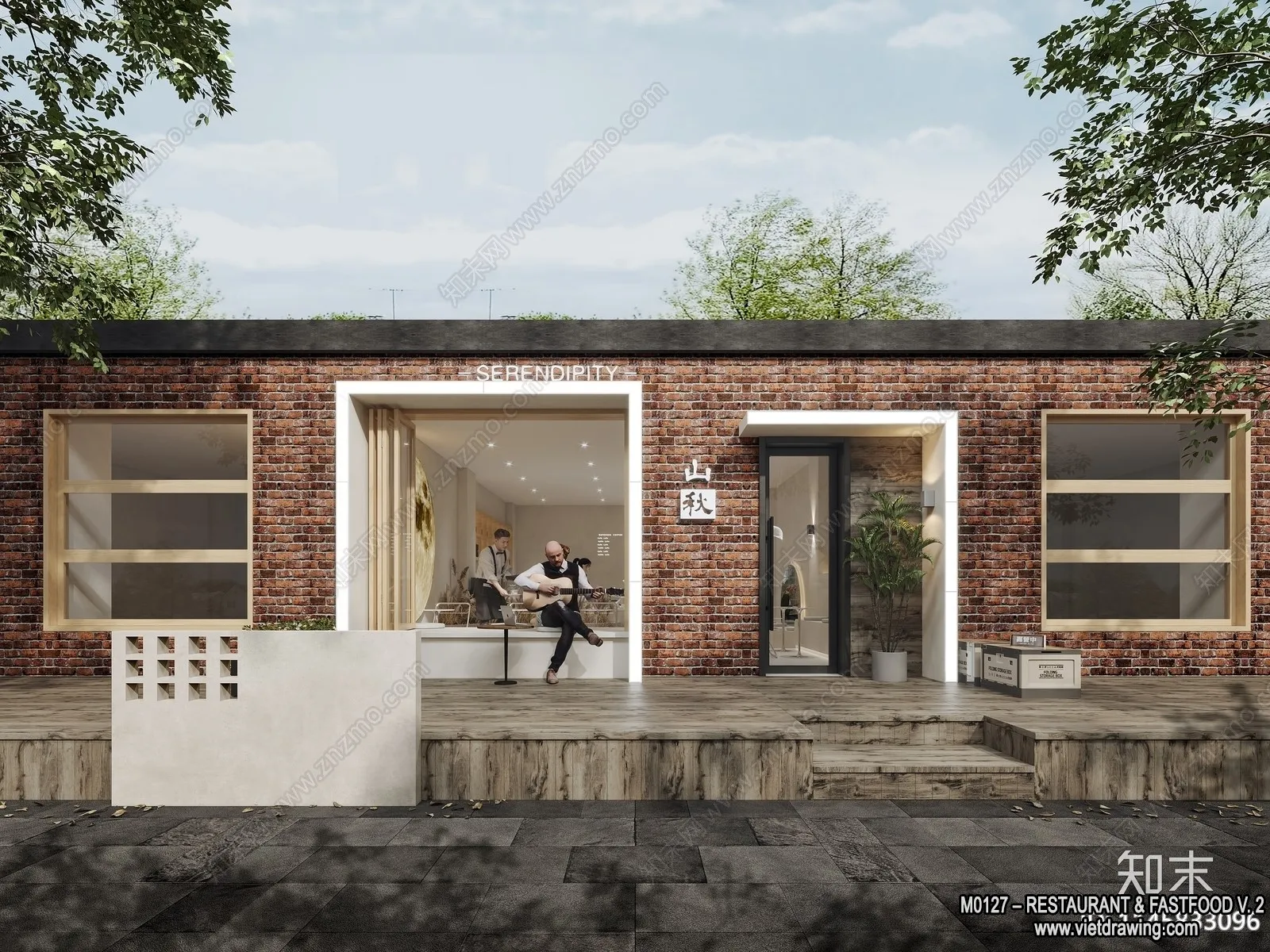 Restaurant - Fastfood - 3D Interior Scenes - 139