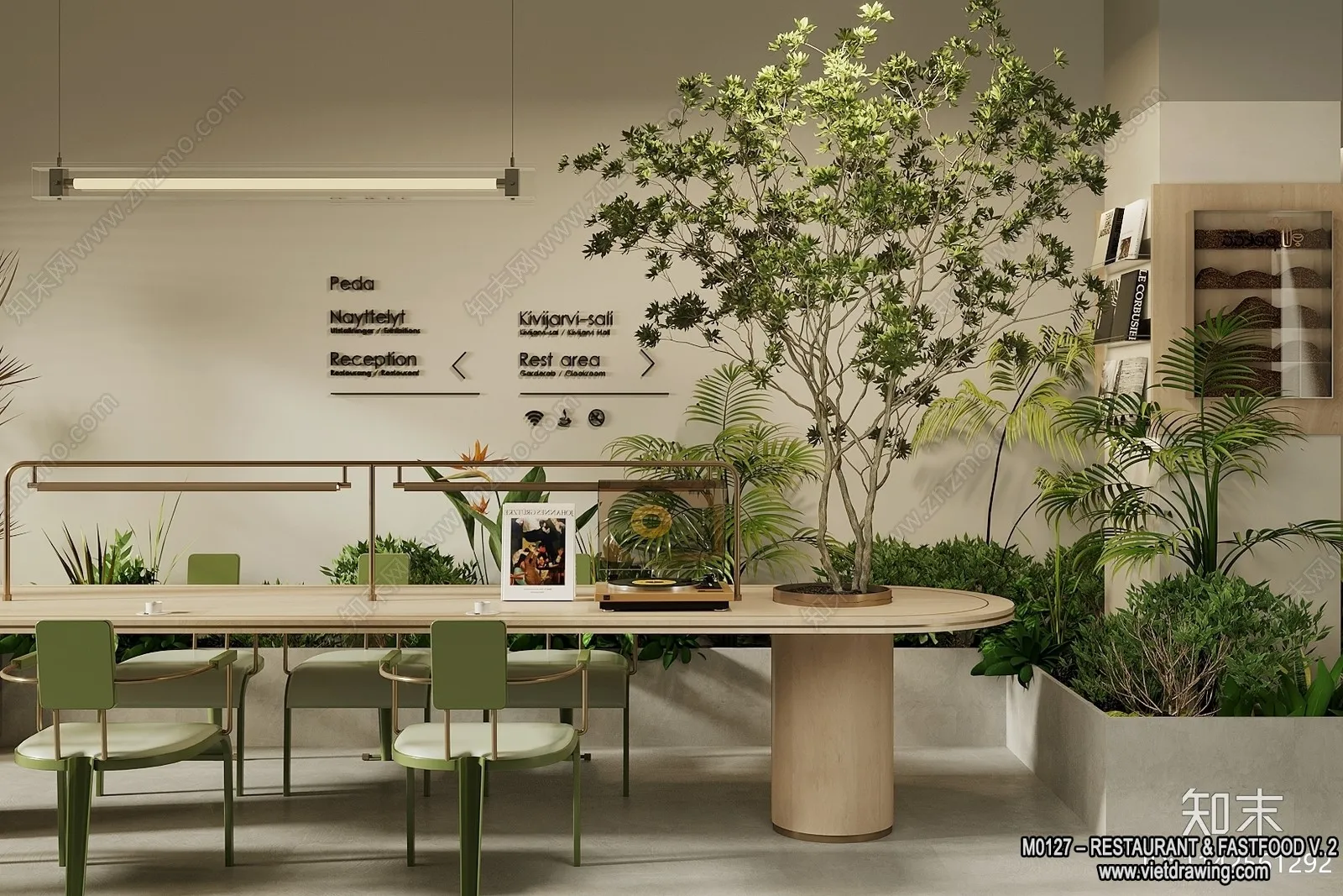 Restaurant - Fastfood - 3D Interior Scenes - 140