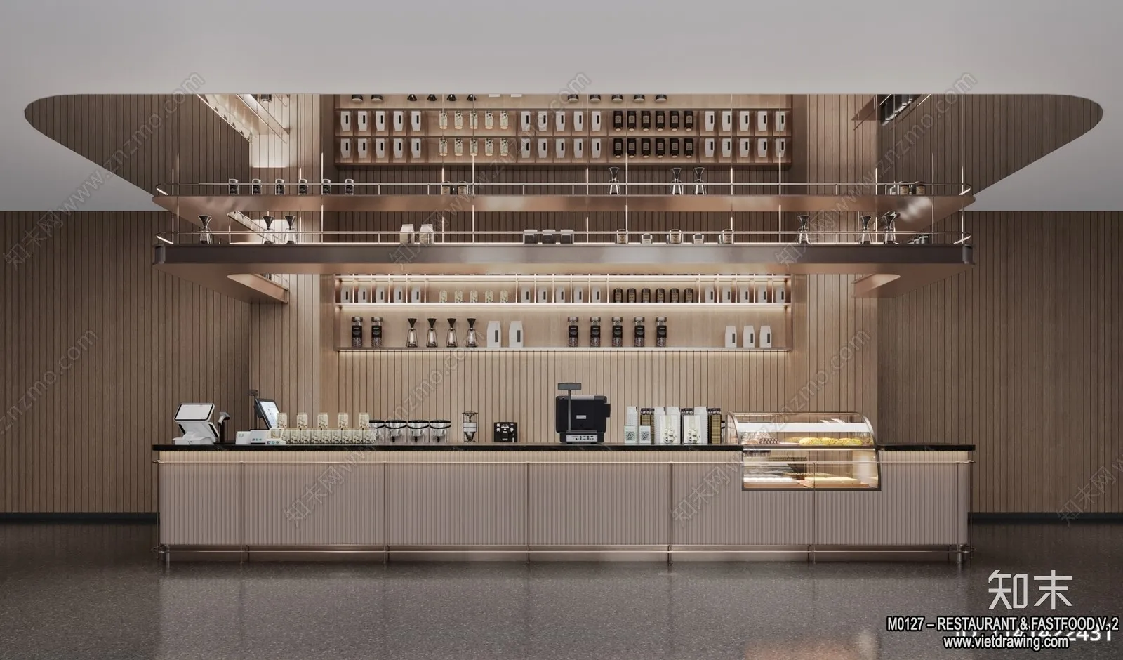 Restaurant - Fastfood - 3D Interior Scenes - 143