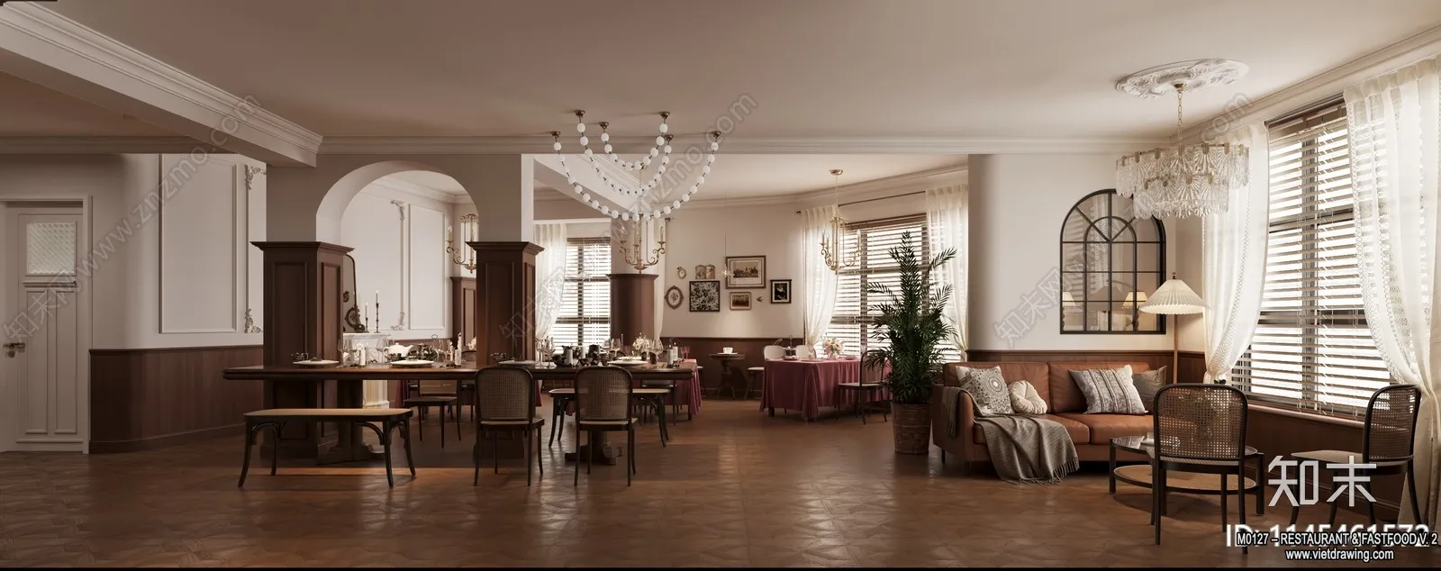 Restaurant - Fastfood - 3D Interior Scenes - 148