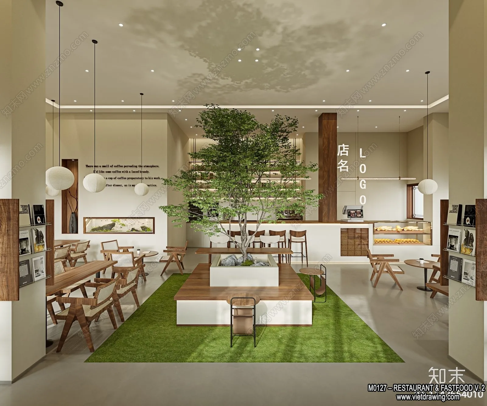 Restaurant - Fastfood - 3D Interior Scenes - 149