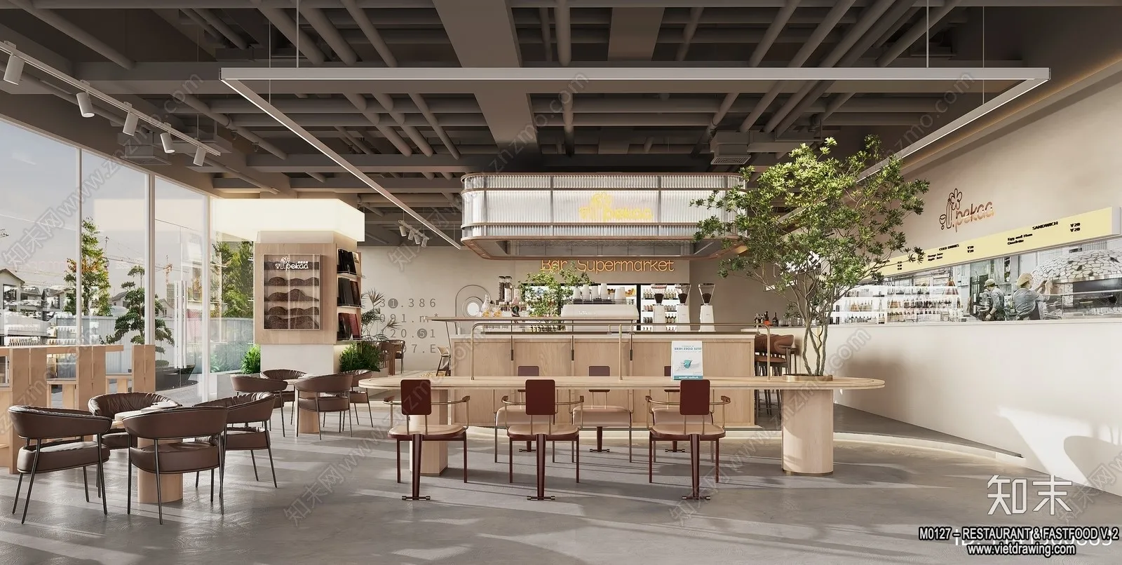 Restaurant - Fastfood - 3D Interior Scenes - 150