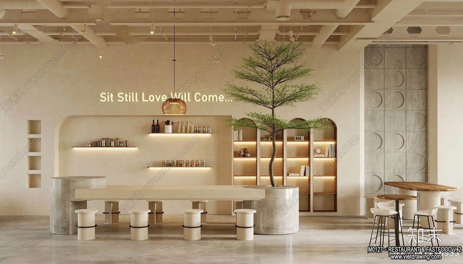 Restaurant - Fastfood - 3D Interior Scenes - 153