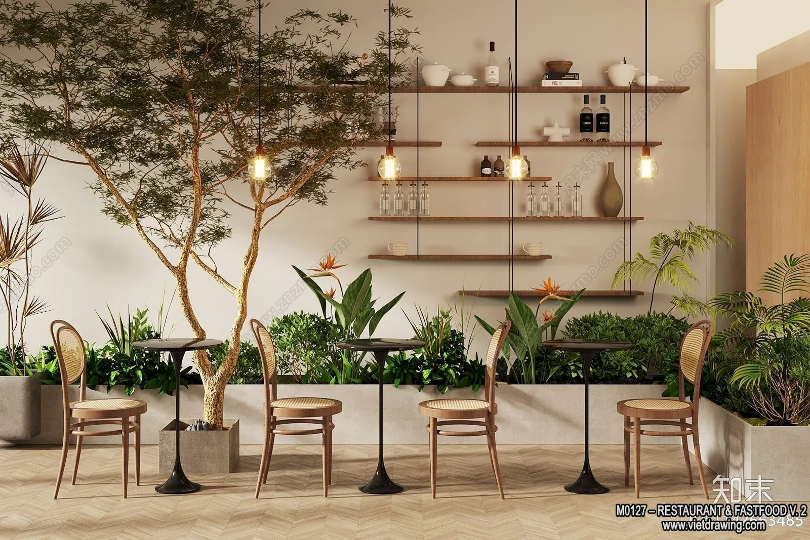 Restaurant - Fastfood - 3D Interior Scenes - 156