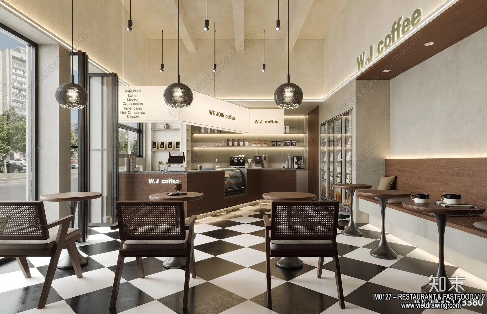 Restaurant - Fastfood - 3D Interior Scenes - 157