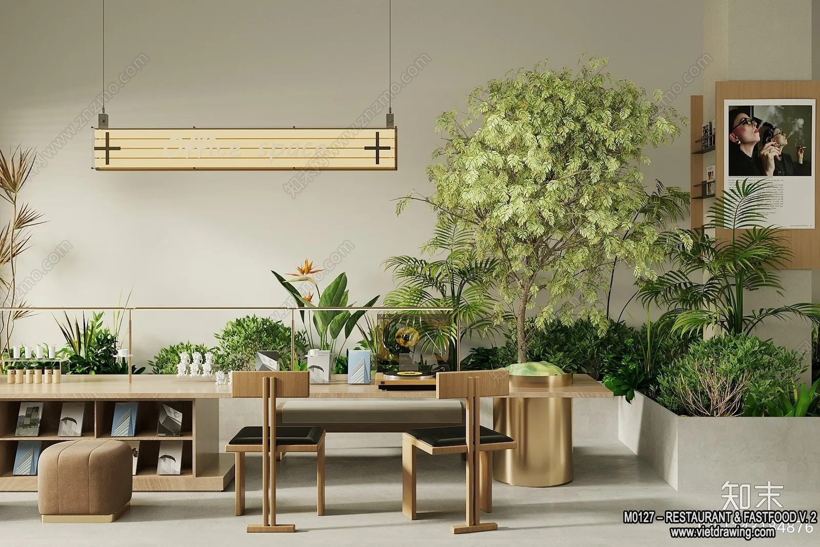 Restaurant - Fastfood - 3D Interior Scenes - 158