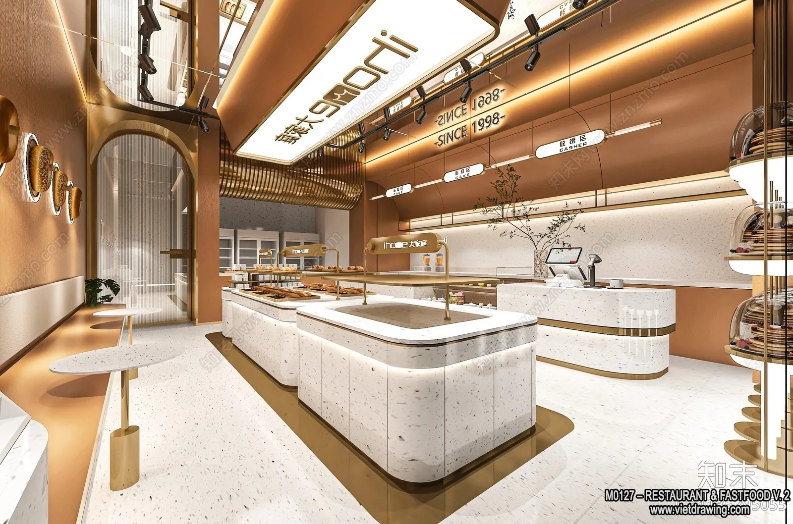 Restaurant - Fastfood - 3D Interior Scenes - 159