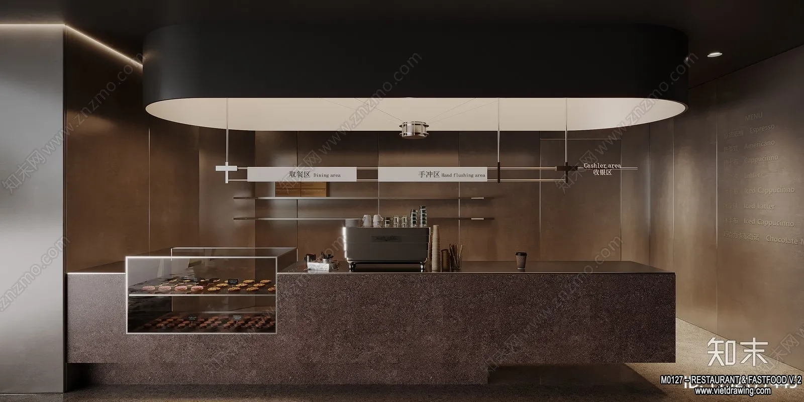 Restaurant - Fastfood - 3D Interior Scenes - 164