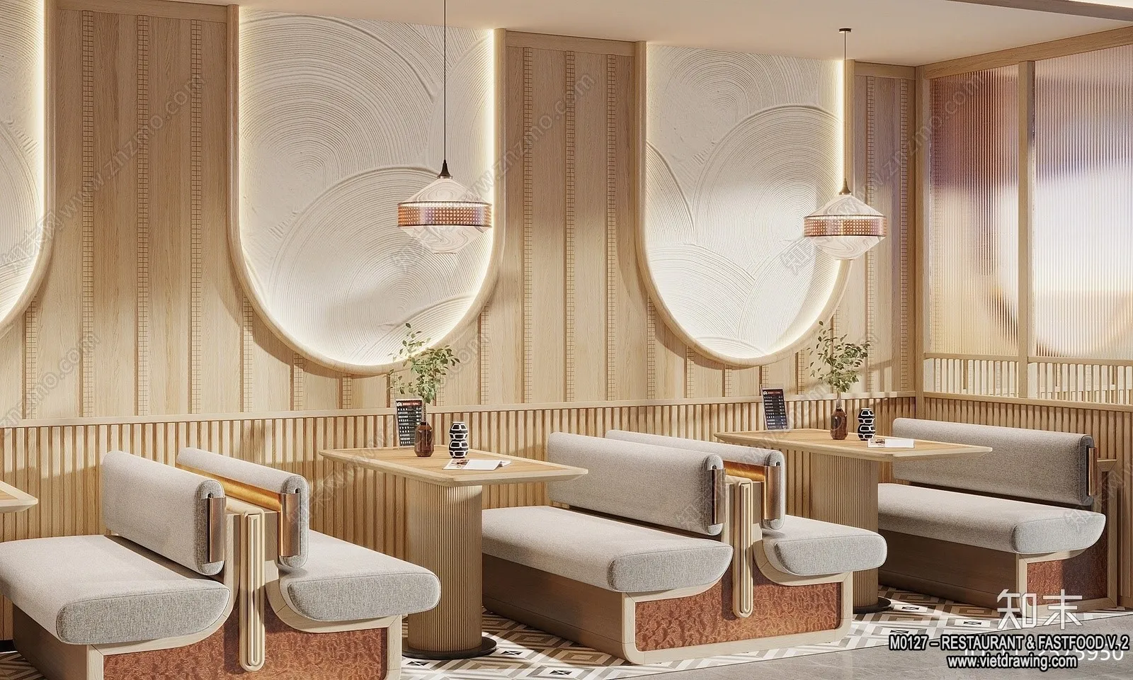 Restaurant - Fastfood - 3D Interior Scenes - 168