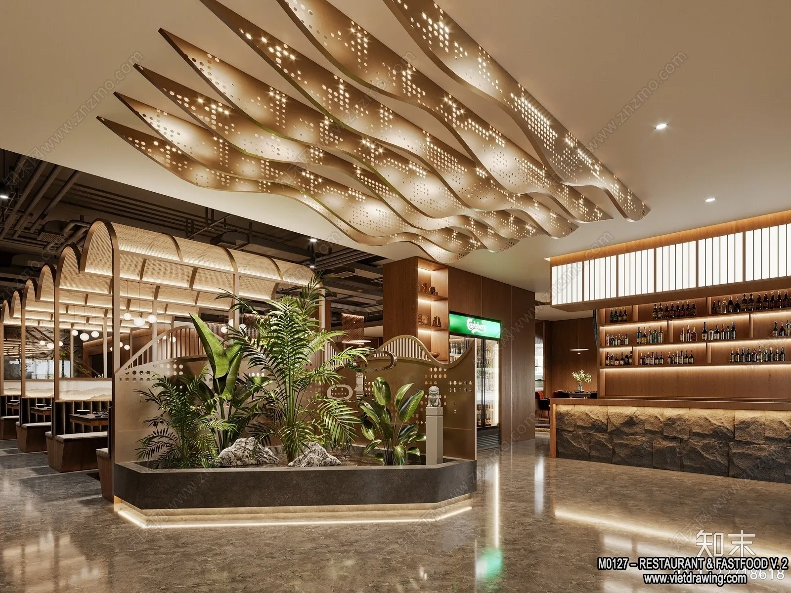 Restaurant - Fastfood - 3D Interior Scenes - 170