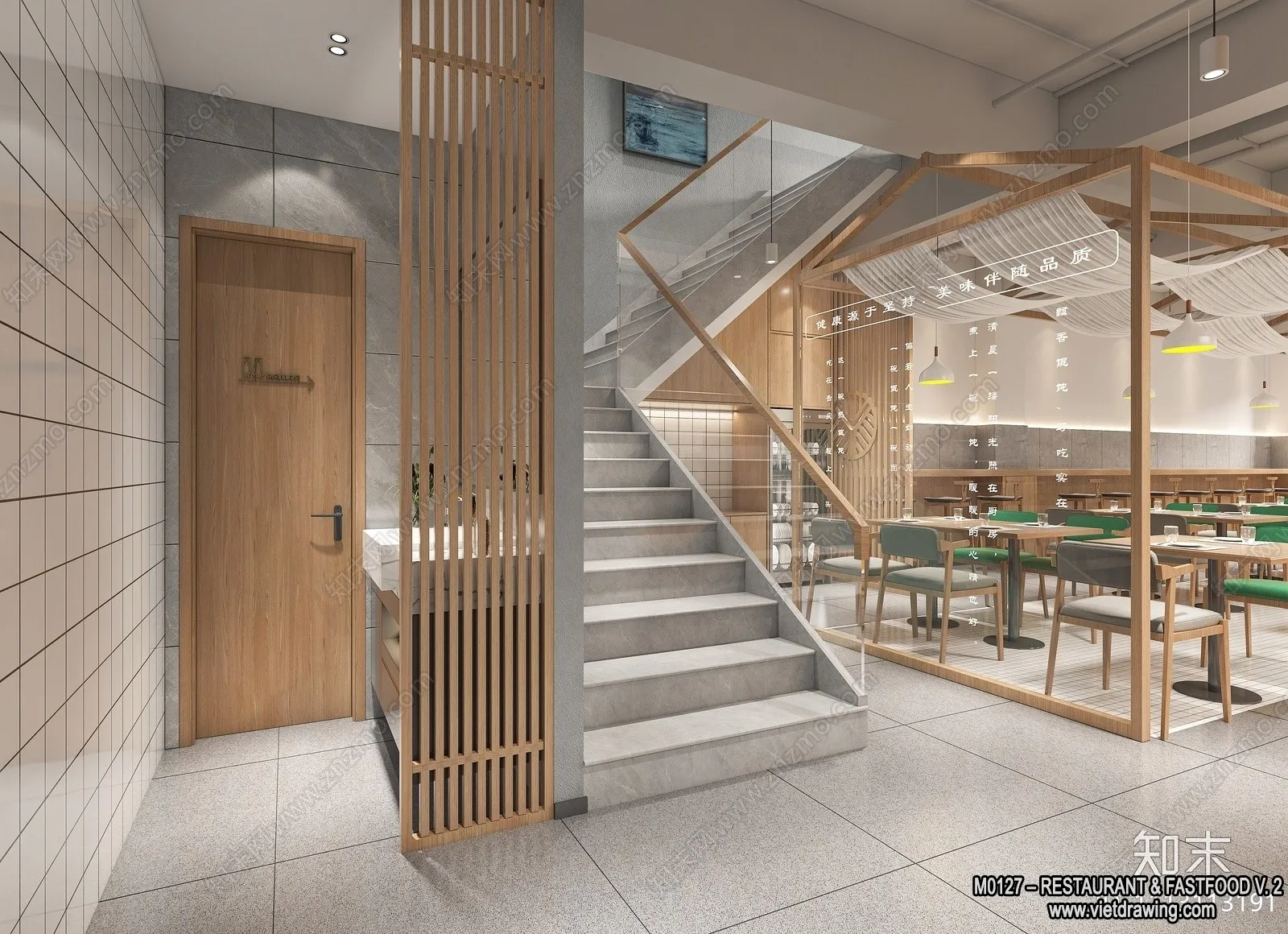 Restaurant - Fastfood - 3D Interior Scenes - 171