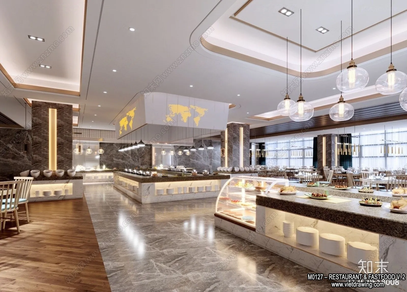 Restaurant - Fastfood - 3D Interior Scenes - 172