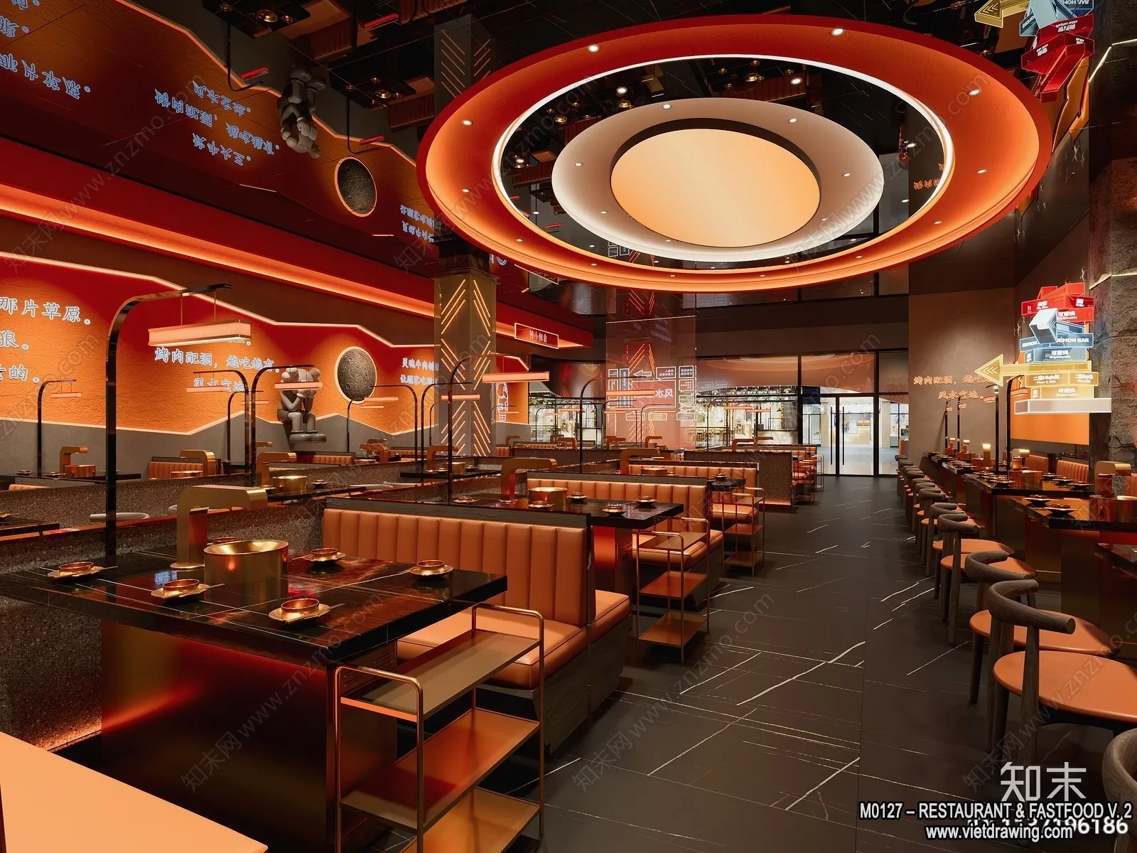 Restaurant - Fastfood - 3D Interior Scenes - 174