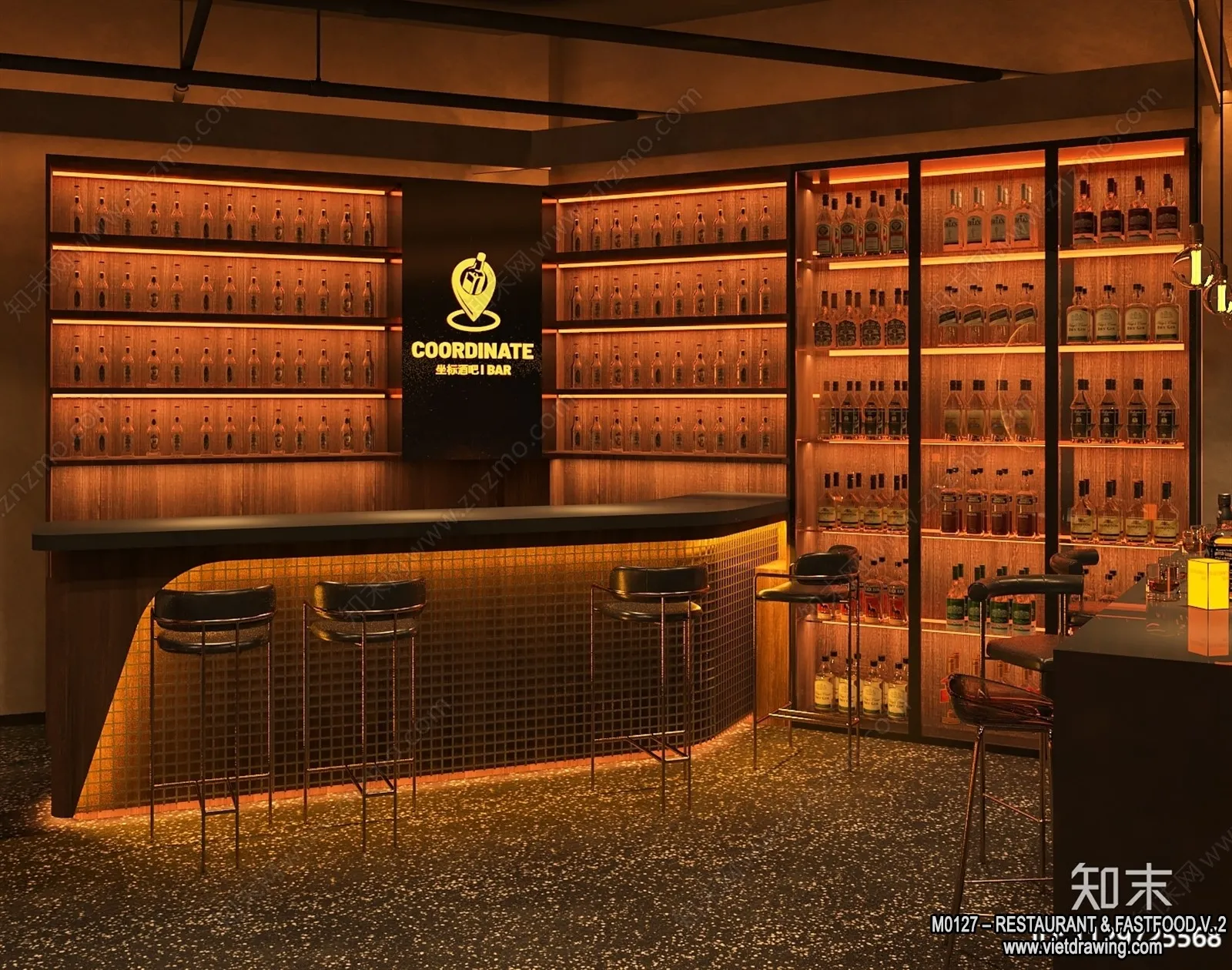 Restaurant - Fastfood - 3D Interior Scenes - 176