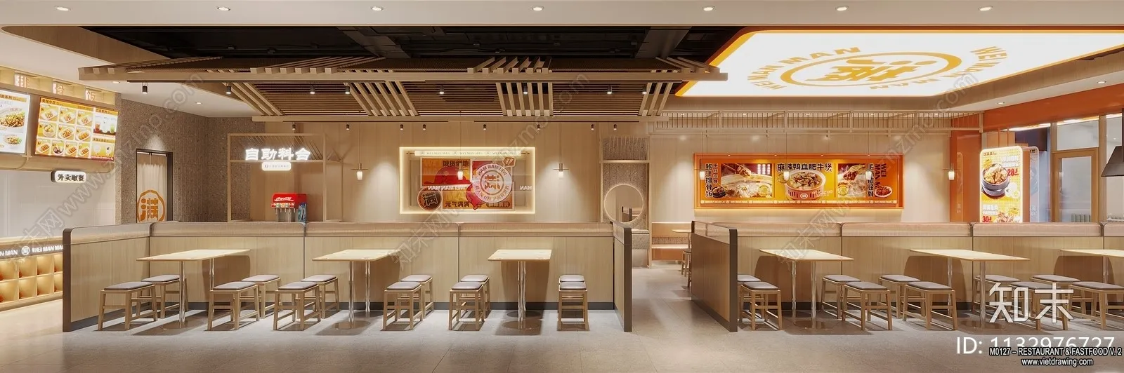 Restaurant - Fastfood - 3D Interior Scenes - 177