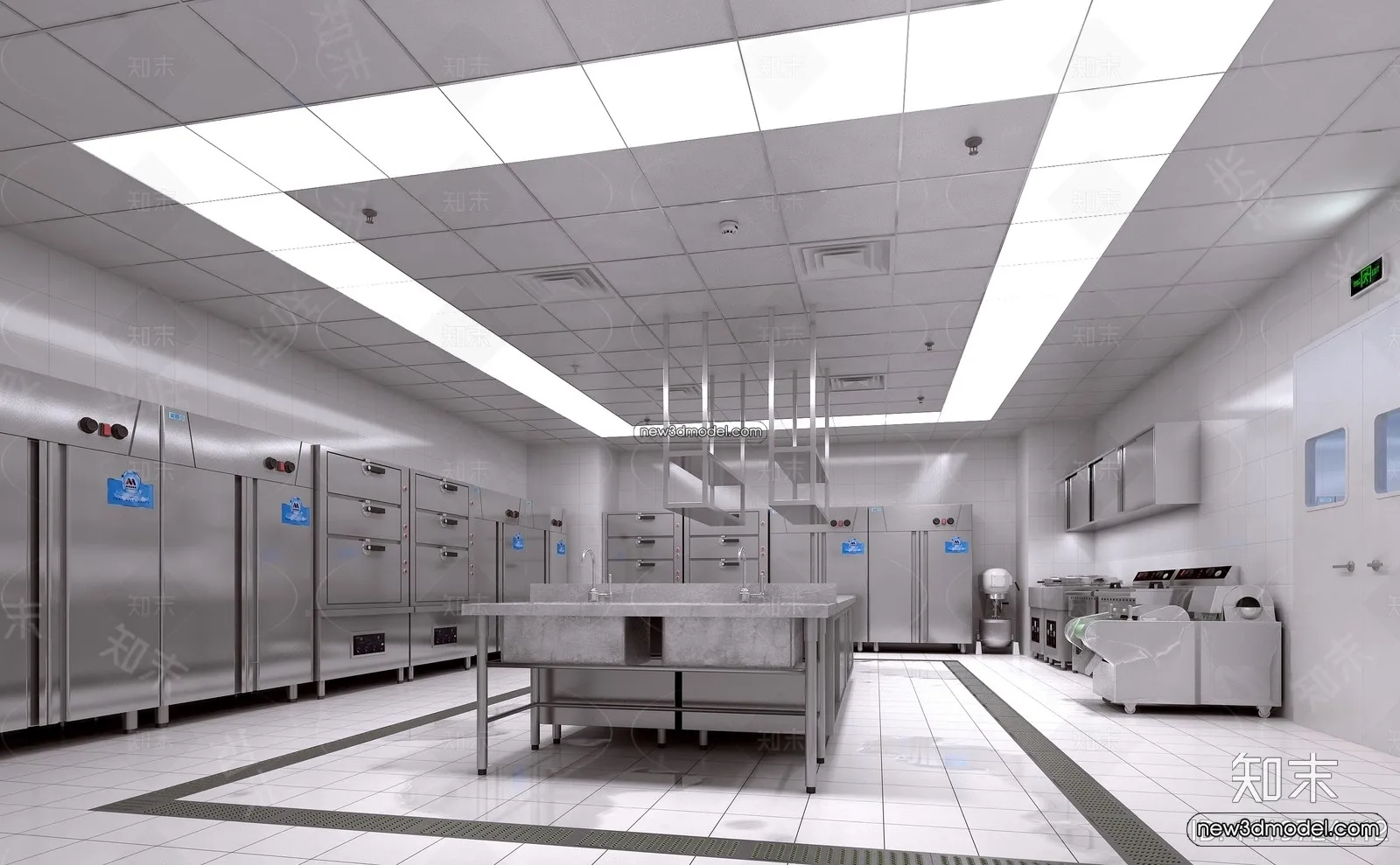 Restaurant Kitchen 3D Models - 3D Scene - 019