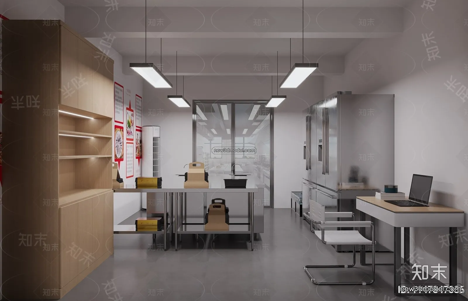 Restaurant Kitchen 3D Models - 3D Scene - 037