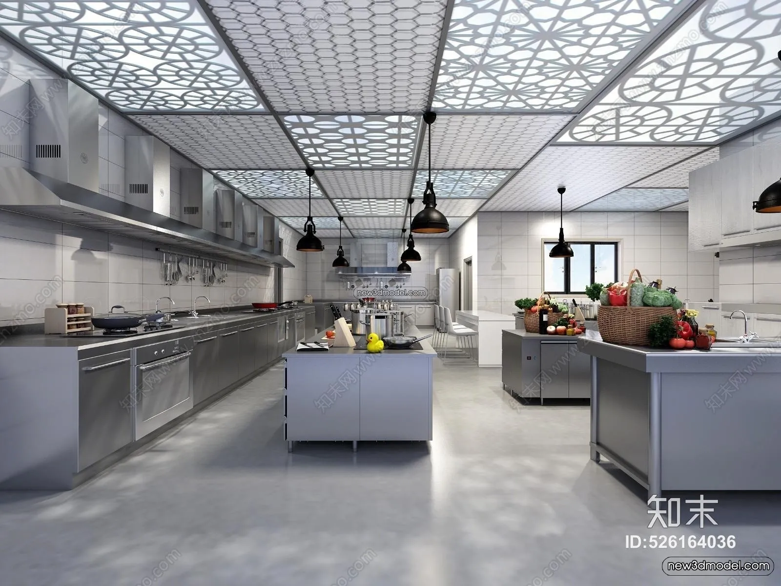 Restaurant Kitchen 3D Models - 3D Scene - 057