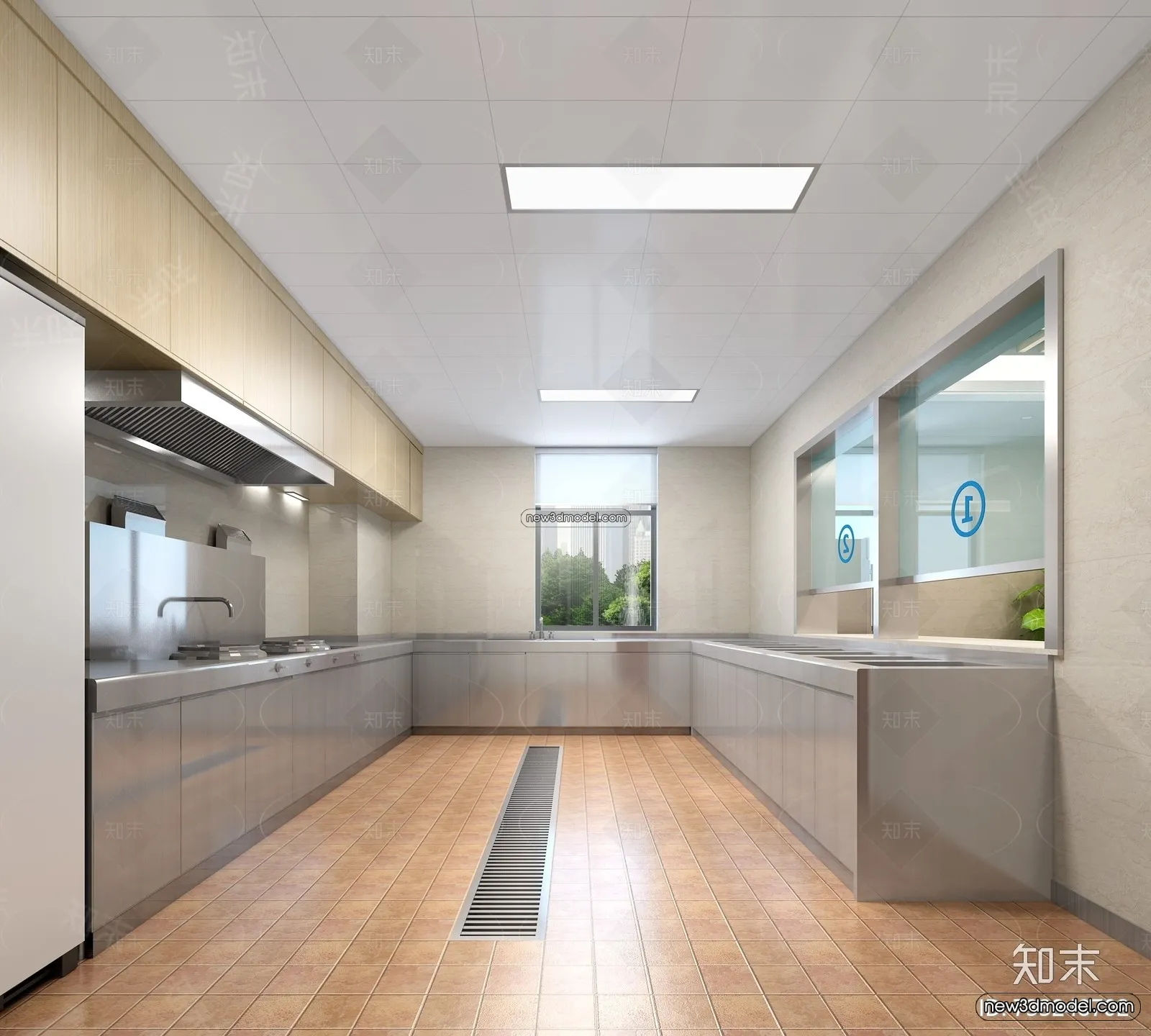 Restaurant Kitchen 3D Models - 3D Scene - 061