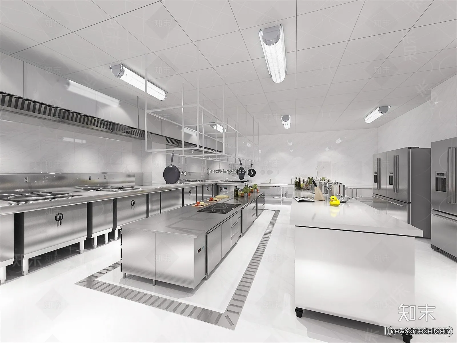 Restaurant Kitchen 3D Models - 3D Scene - 069