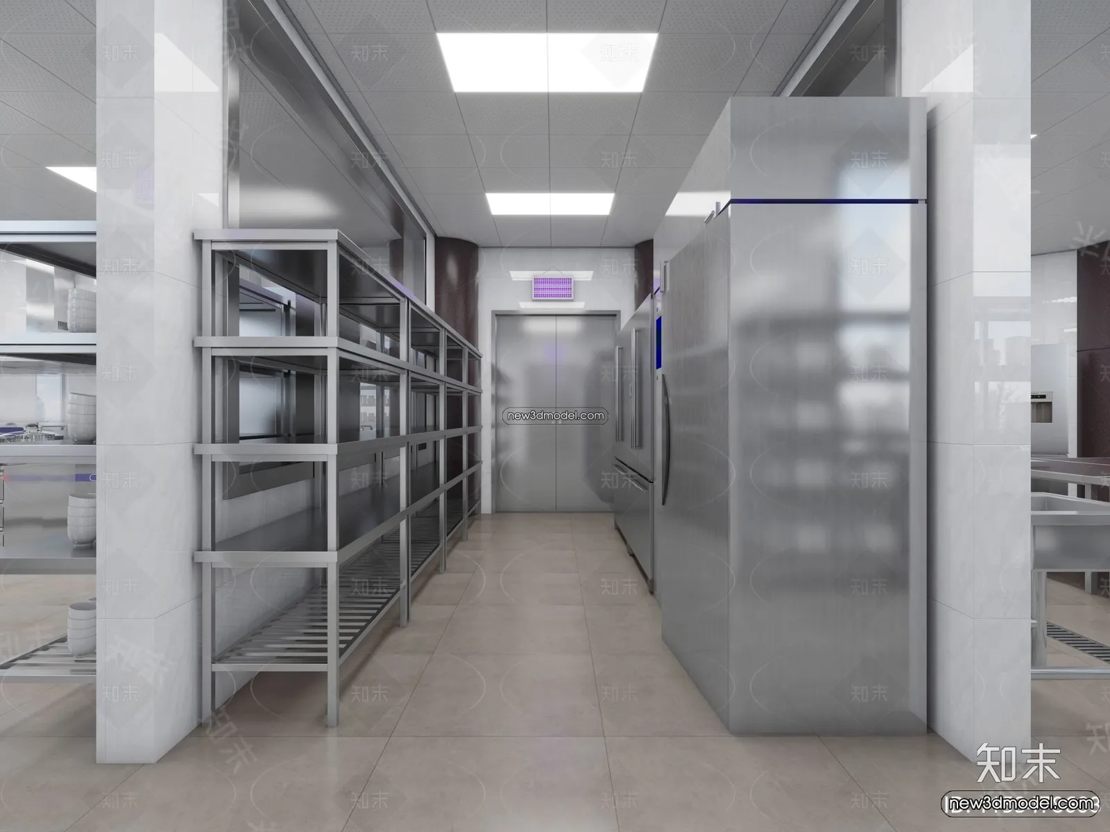 Restaurant Kitchen 3D Models - 3D Scene - 092