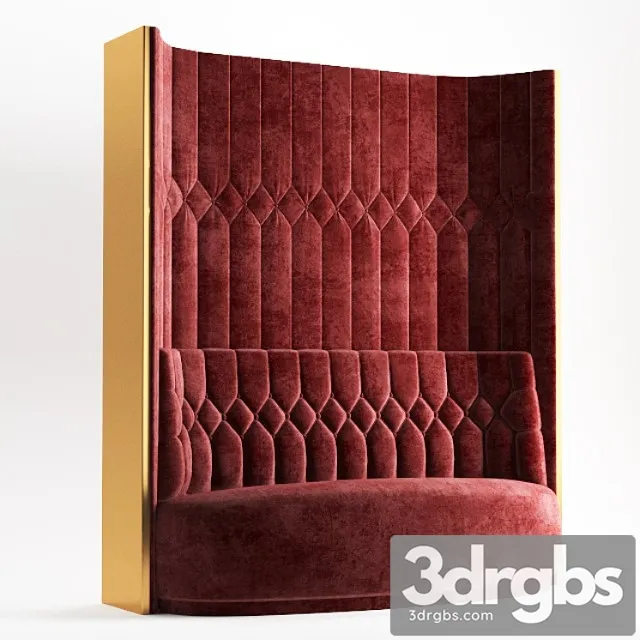 Restaurant sofa-1 2 3D Model Free
