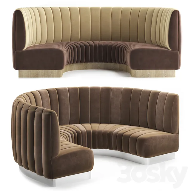 Restaurant sofa 18 3D Model