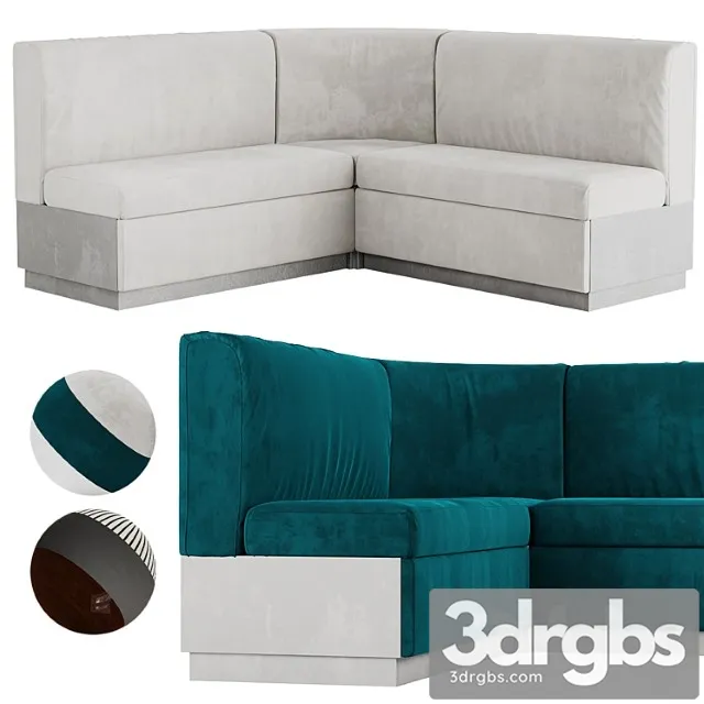 Restorannyi Divan Modulnyi 3 3D Model Free