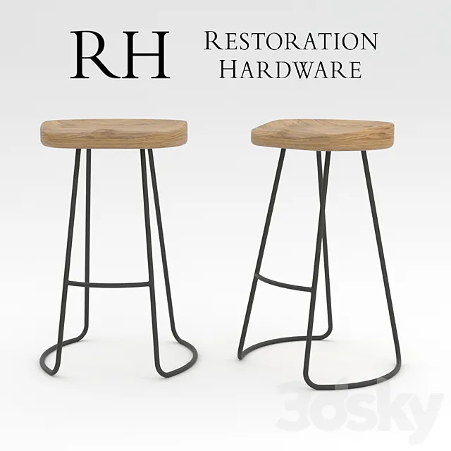 Restoration Hardware 1950S TRACTOR SEAT STOOL 3D Model