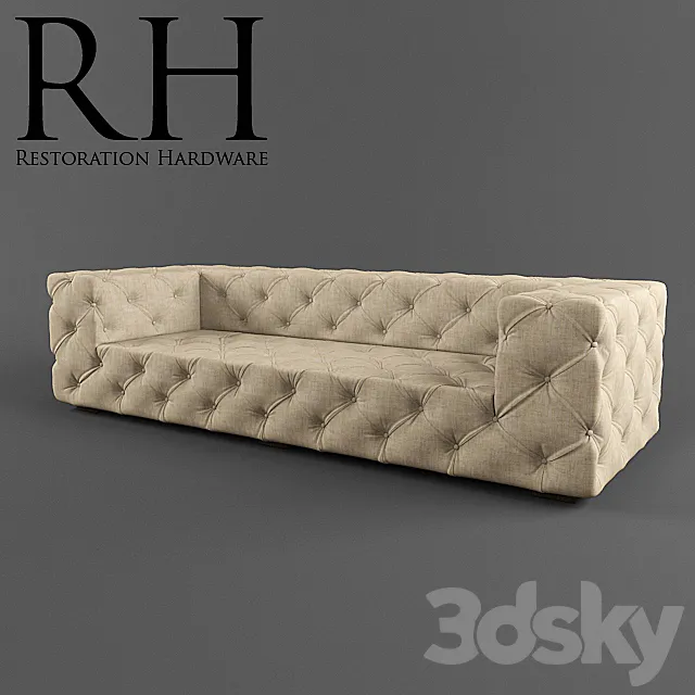 Restoration Hardware _ 10' Soho Upholstered Sofa 3D Model