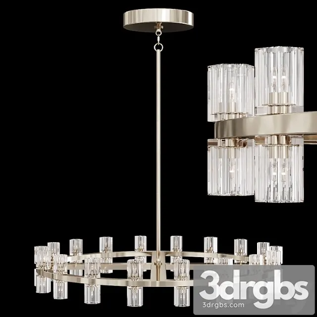 Restoration hardware arcachon round chandelier 36 nickel 3D Model Free