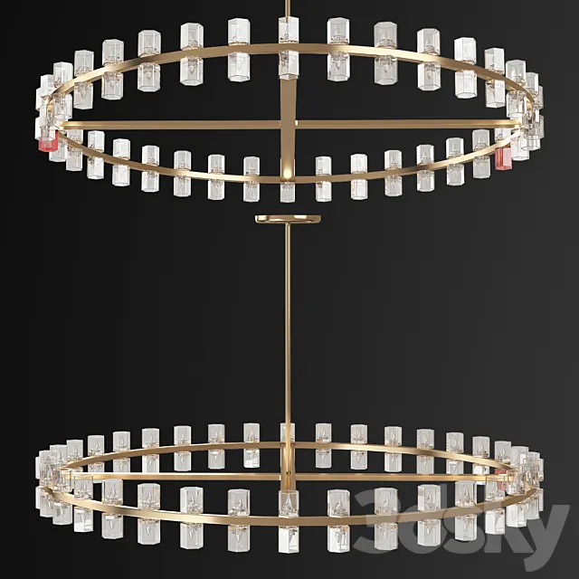 Restoration Hardware Arcachon Round Chandelier 3D Model