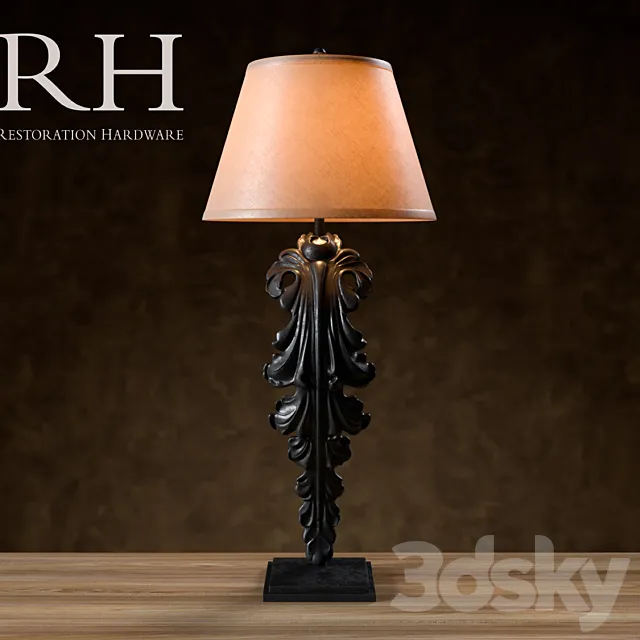 Restoration Hardware Artifact Lamp 3D Model
