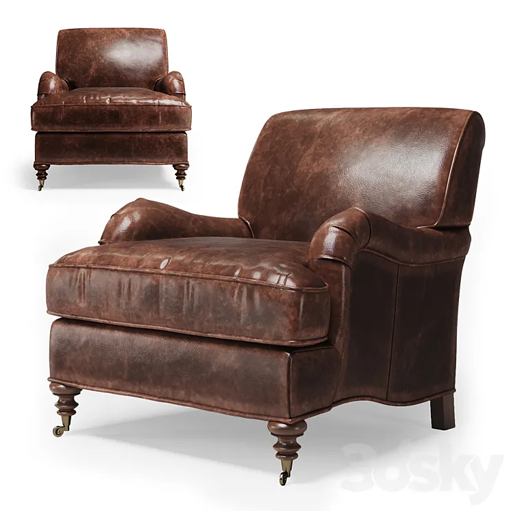 Restoration Hardware Barclay Armchair 3D Model Free
