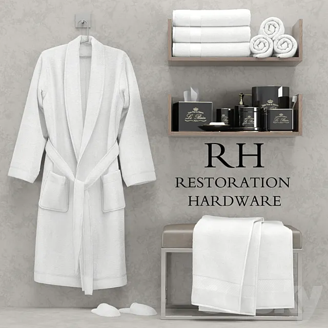 Restoration hardware bathroom accessories 3DModel