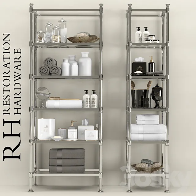 Restoration Hardware bathroom acsessories 3 3DModel