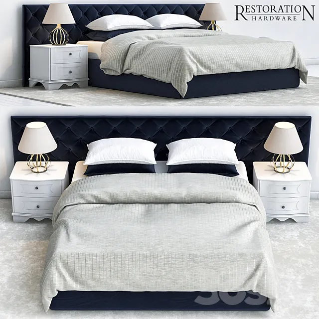 restoration hardware bedroom 3D Model