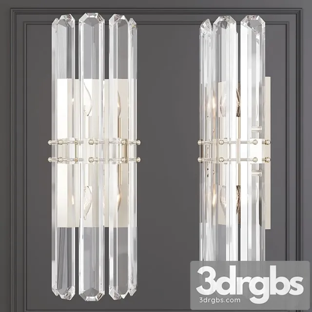 Restoration hardware bonnington tall sconce nickel 3D Model Free