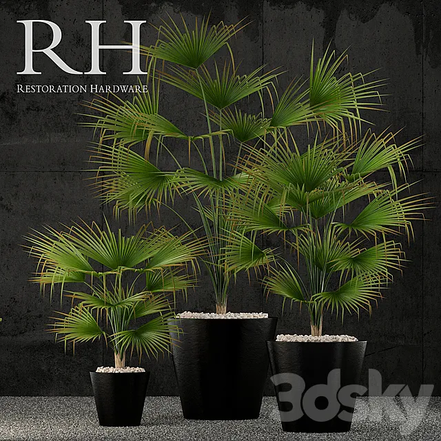 Restoration Hardware caldera planter 3D Model