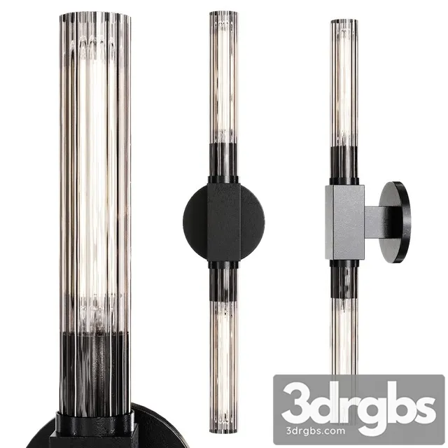 Restoration Hardware Cannele Vanity Sconce Black 3D Model Free