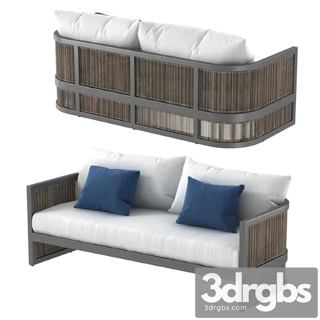 Restoration hardware capri sofa 2 3D Model Free