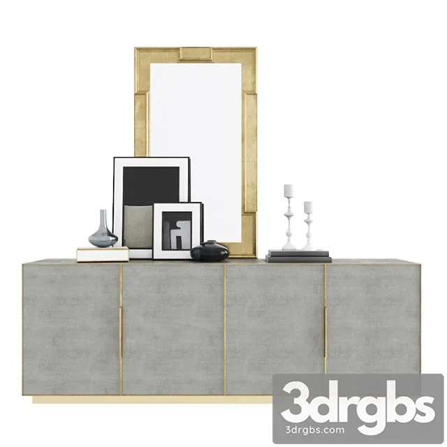 Restoration Hardware Cela Shagreen 1 3D Model Free