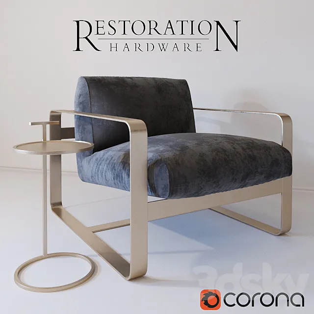 Restoration Hardware Chair 3D Model