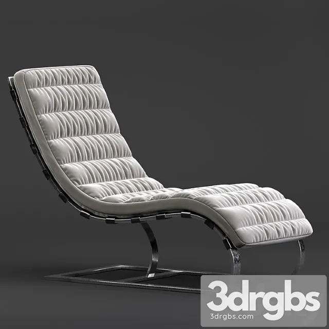 Restoration hardware chaise lounge 2 3D Model Free