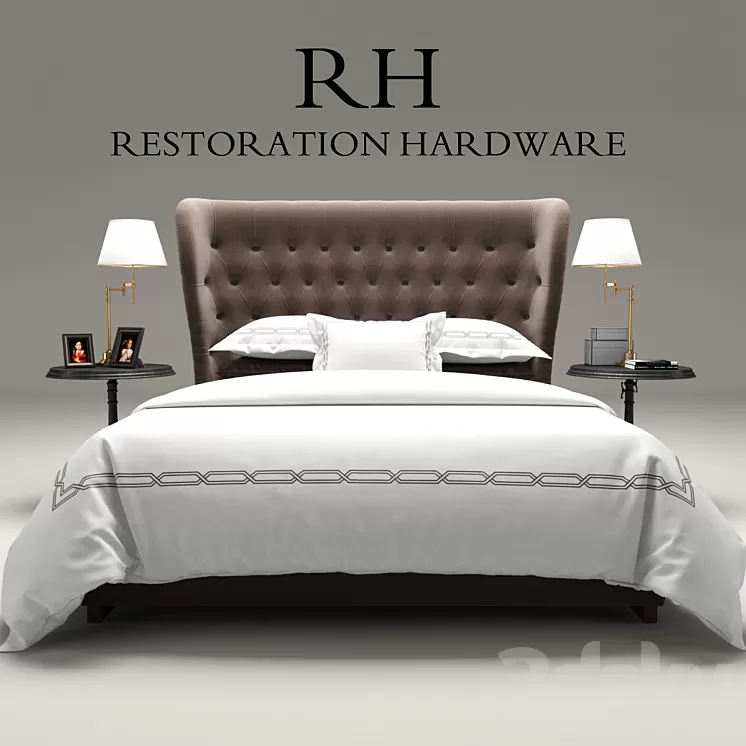 Restoration Hardware Churchill Fabric bed