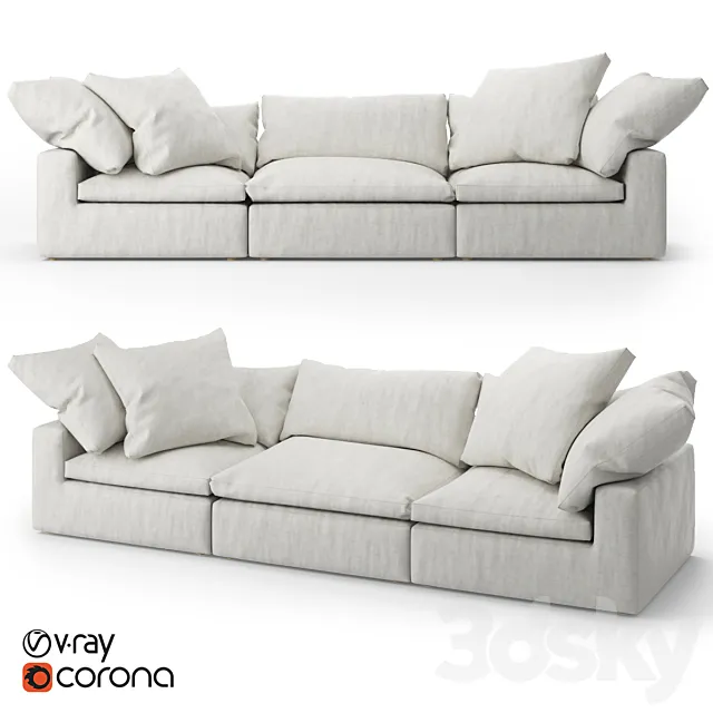 Restoration Hardware Cloud Modular Fabric Sofa Free Download